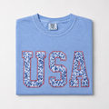 USA appliqué, comfort colors T-shirt